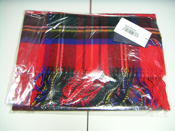 新品 JOHNSTONS ジョンストンズ カシミア大判ストール ロイヤル