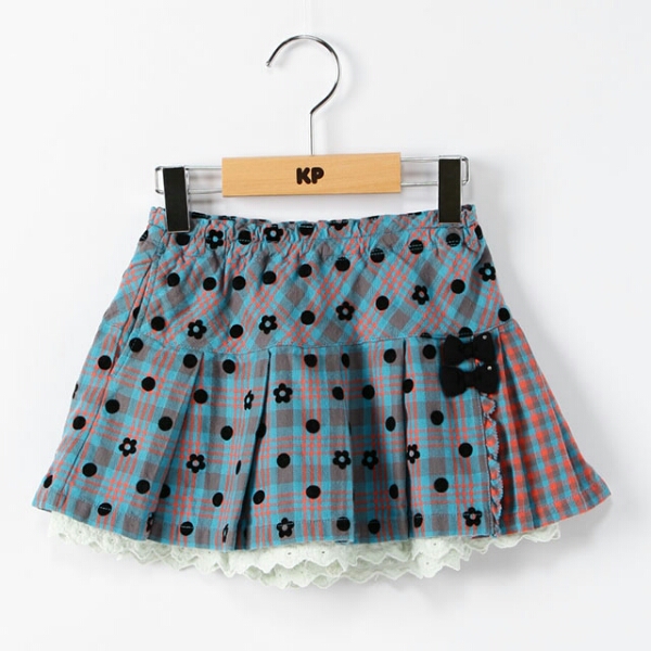 【新品・今期】KP スカートパンツ 100 キュロット スカパン 青