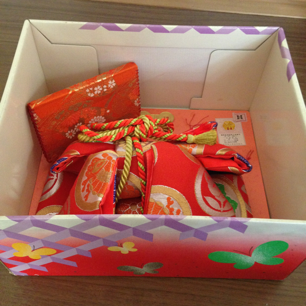 M12 美品☆子供用飾り帯セット☆晴れ着☆正絹☆桃の節句などに♪