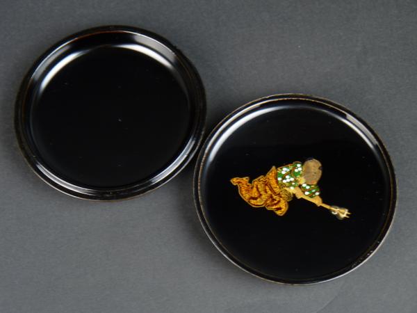 都屋】輪島塗 昌峰作「唐子蒔絵香合」共箱 茶道具 【公式通販】