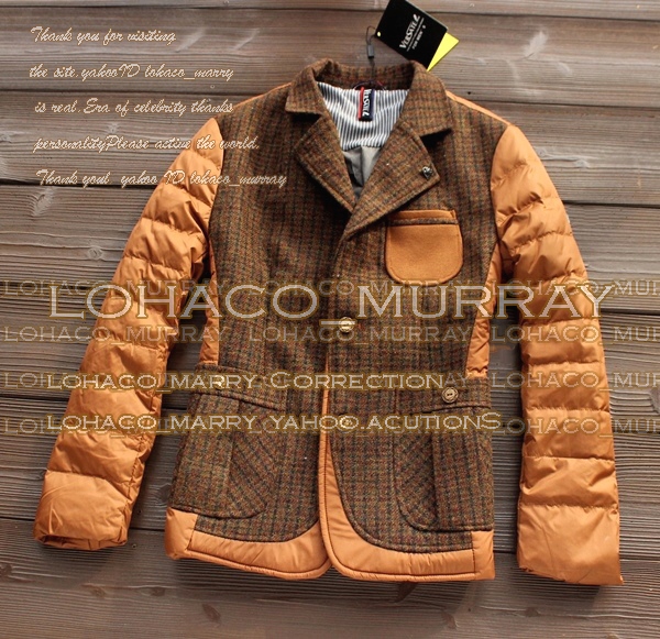 新品*希少V.R■ メンズwool+ダウン テーラードジャケットXL/L