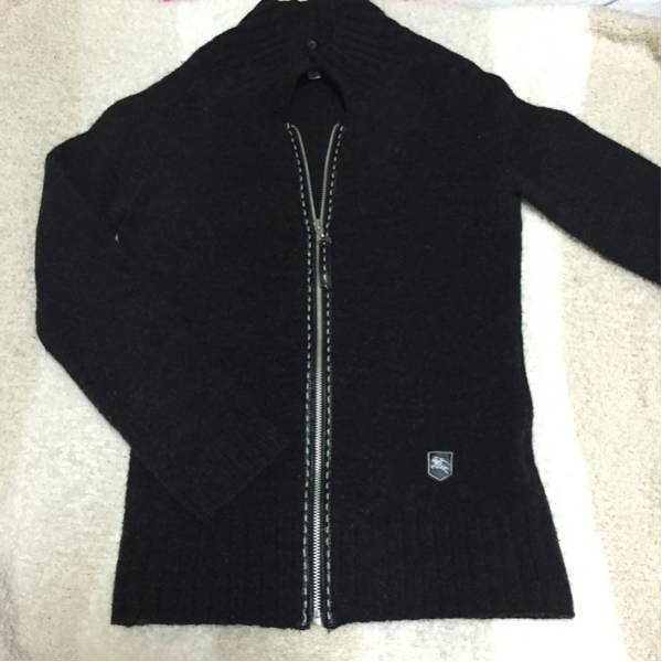バーバリーブルーレーベル ニットカーデ 38 ラビットファー BURBERRY