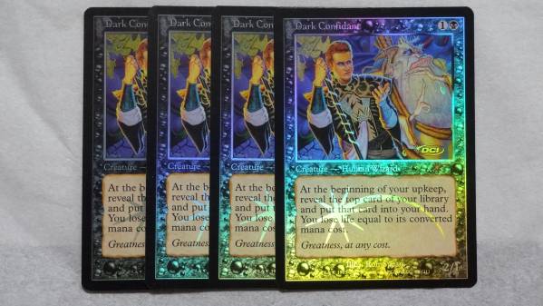 MTG 英語 ジャッジ報酬 闇の腹心 Foil 4枚