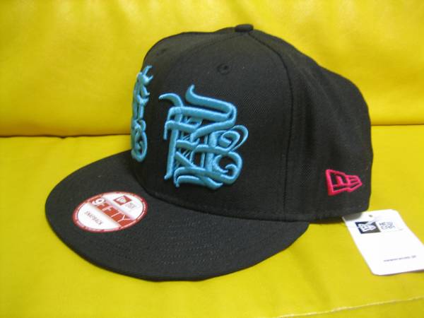 ■裏庭 キャップ■NEWERA ニューエラ■スナップバック 黒×青■