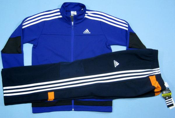 ♪アディダス）Kid強ジャージ上下組《KBY23＆25》上青/下紺140