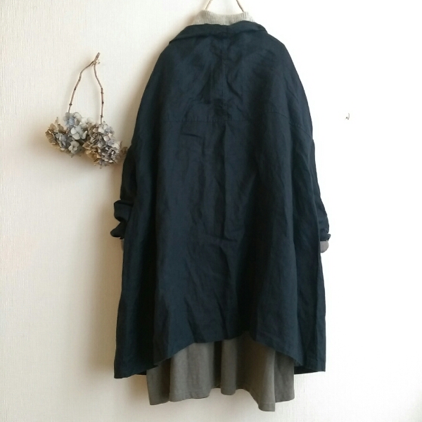 fog fog linen workフォグリネンワークリネン100%ロングカーディガン