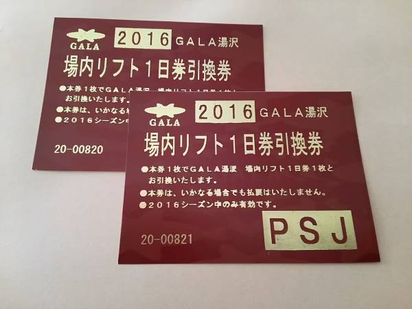 ガーラ湯沢スキー場リフト1日券 二枚 ガーラ湯沢1日券 2 ガーラ湯沢スキー場リフト1日券 二枚 ガーラ湯沢1日券 2