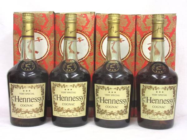 ヘネシー Hennessy スリースター VS 箱付☆4本/古酒 未開封