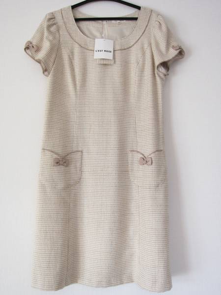 新品レストローズ千鳥格子ワンピース入学式フォーマルチュニック