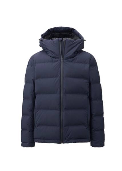 新品★ユニクロ シームレスダウンパーカ メンズ M 完売 ネイビー