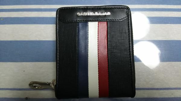 カステルバジャック 【新品】二つ折り財布 トリコ クロ　格安