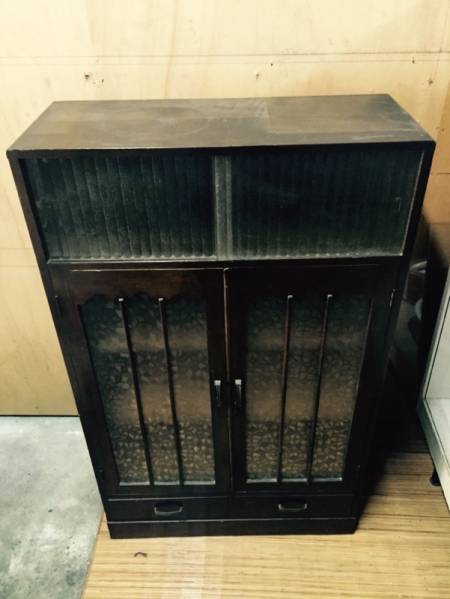 昭和★レトロ★ガラス棚★本棚★飾り棚★