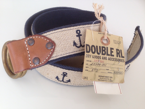 RRL ベルト　34 通販・買取 【新品】ダブルアールエルRRL ベルト マリン 34ラルフ