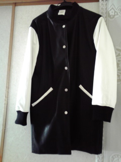 ルスーク　1回着用美品　　スタジャン風コート