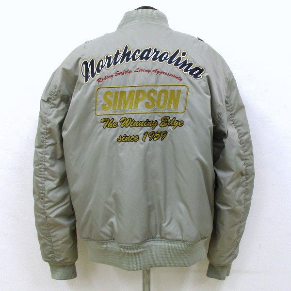 SIMPSON ジャケット MA-1タイプ (シンプソン) カーキ サイズ:4L
