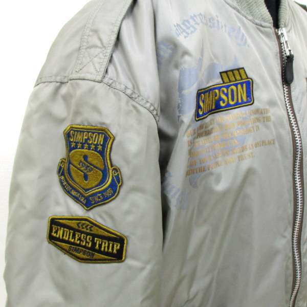SIMPSON ジャケット MA-1タイプ (シンプソン) カーキ サイズ:4L
