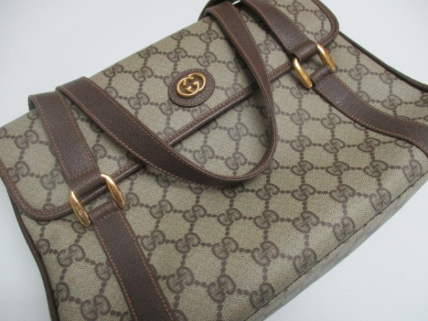 ☆【美品】大人気のGUCCI/グッチ GGプラスバッグ ハンドバッグ茶