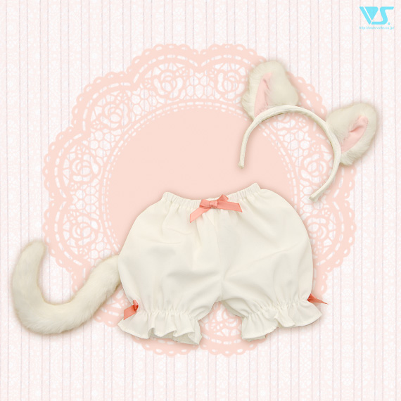 2月新作ドレス 白ネコカチューシャ＆しっぽドロワーズ ボークス