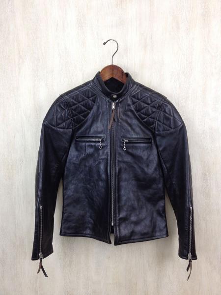 BUCO◆シングルライダースジャケット/ホースハイド茶芯/36/馬 …