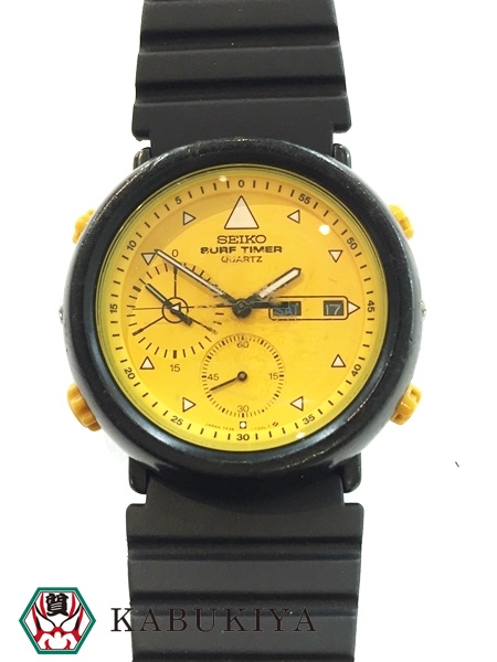 ジャンク】SEIKO SURF TIMER 7A36-7000 メンズ腕時計 電池切れ JDM