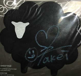 【当選品】武井咲　直筆サイン　マウスパッド／雑誌CM NOW148号