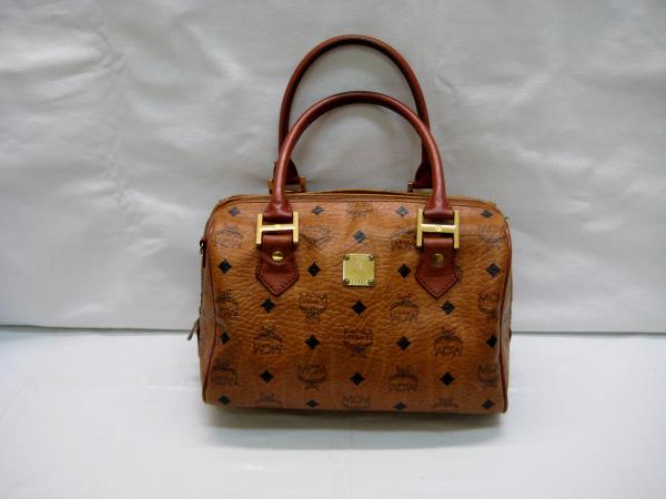 MCM ロゴプレート ボストン☆0347 MCM エムシーエム ミニボストン