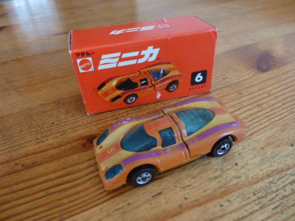 デッドストック マテルのミニカ6 ポルシェ917 ミニカー 箱付き マテル ミニカ ポルシェ917 6@赤箱@MATTEL@REDLINE@ デッドストック