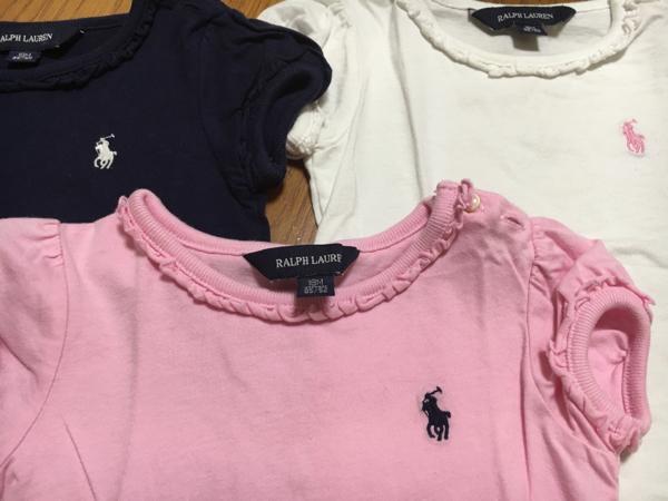 ラルフローレンTシャツ3点セット80☆（ミキハウスメゾピアノ7090 3点