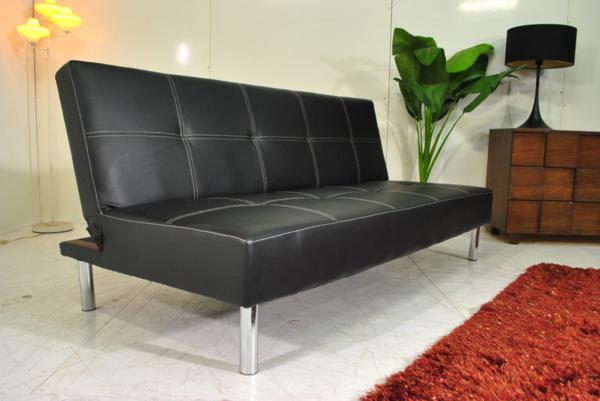送料無料1円アウトレット展示品北欧モダンソファーベッド190黒