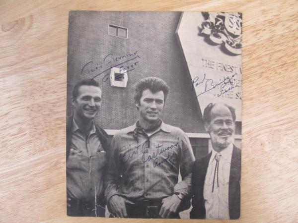 ローハイド クリント・イーストウッド他3名 サイン ＴＶドラマ