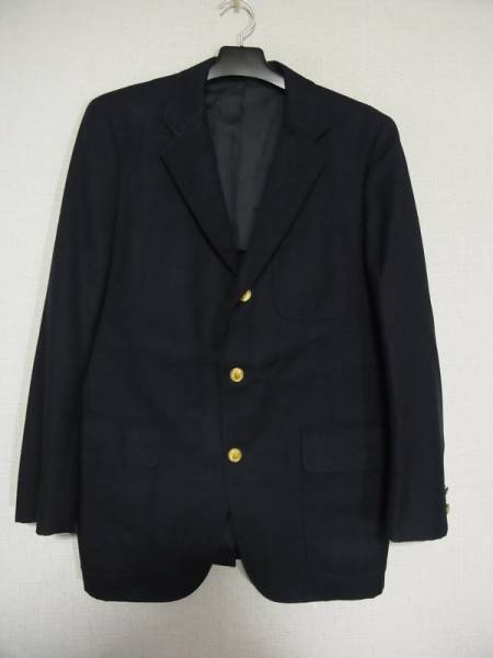 金ボタン ⁄ PRESS J C94-W80 ダブルブレザー 濃紺 MODEL AUTHENTIC 