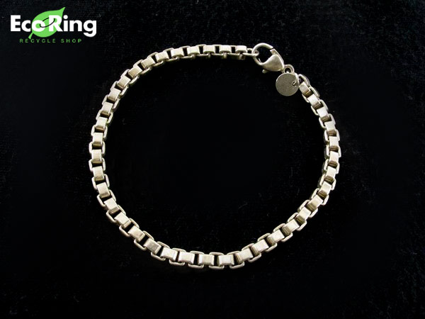 1円 ティファニー ベネチアン シルバー925 ブレスレット AJ630