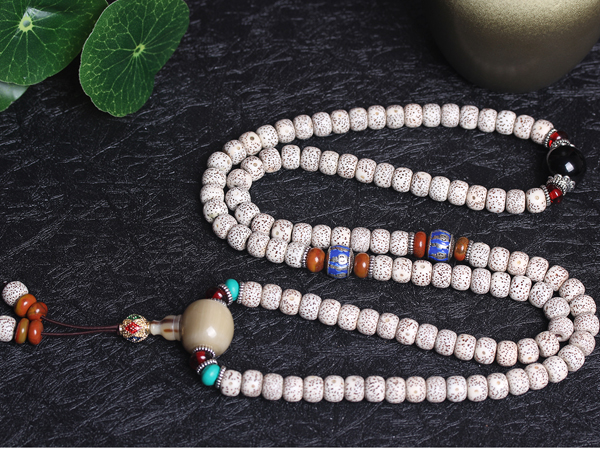 ★10★星月菩提樹 108粒 数珠 念珠 仏教 仏具 ブレス 7*9mm