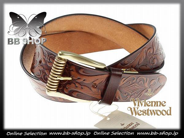 ◆2552◆ヴィヴィアンウエストウッド 牛革レザーバックルベルト
