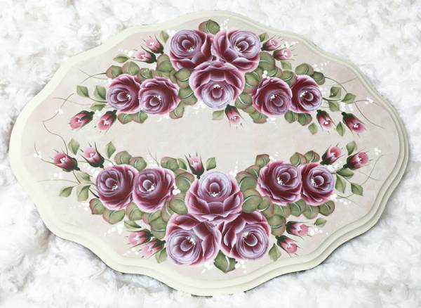 赤薔薇の特大プレート2（送料無料）