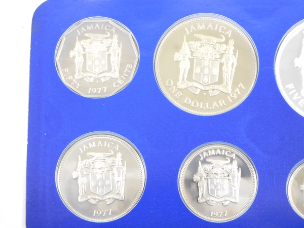 良好 プルーフ セット 1977年度 ジャマイカ 公式法貨 N1766886