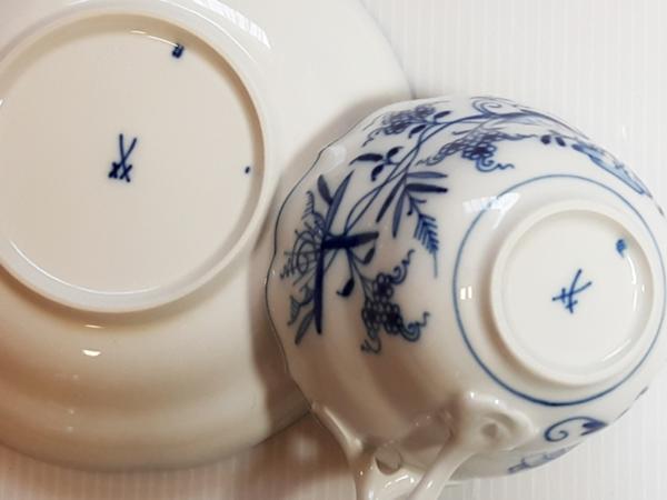 マイセン ブルーオニオン 洋食器 カップ&ソーサー□ブルーオニオン 