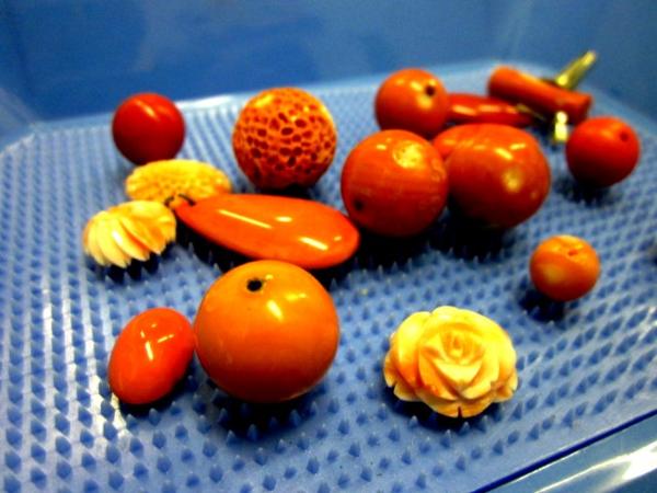 珊瑚　ルース　まとめて　ネックレス　玉　セット