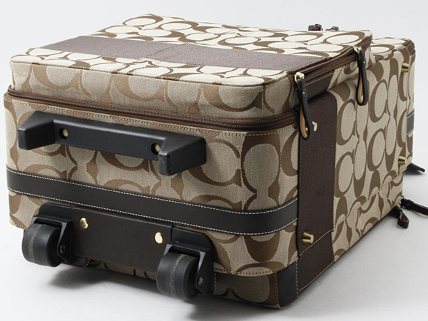 コーチ シグネチャー ストライプ キャリーバッグ トラベル COACH