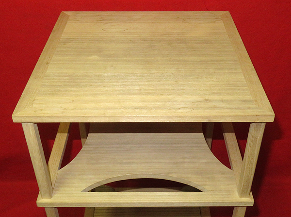 ◆[茶禅]茶道具　棚「惺斎好写　桐木地糸巻棚」渡辺可映作　紙箱