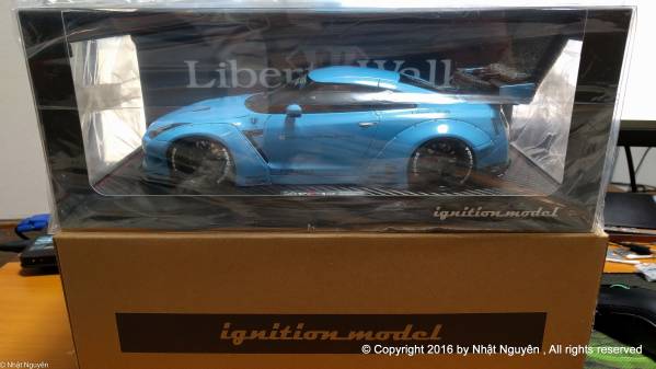 イグニッションモデル LB WORKS GT-R R35 1/18 ブルー イグニッション