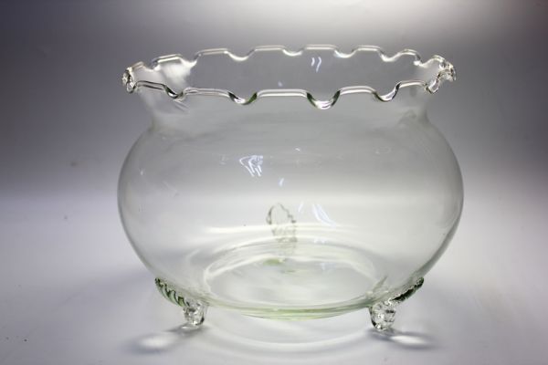 勝徳 フリル三足金魚鉢 大 ガラス 水盤 アクアリウム おしゃれ 金魚鉢 売買されたオークション情報 Yahooの商品情報をアーカイブ公開 オークファン Aucfan Com