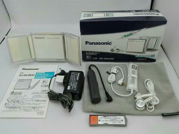 ジャンク】 ポータブルMD Panasonic SJ-MJ500-W MDLP 対応 Yahoo