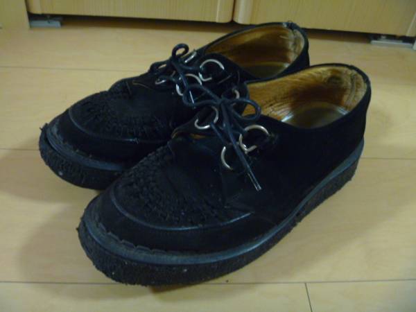 ■GEORGE COXジョージコックス ギブソン ラバーソール UK7■黒