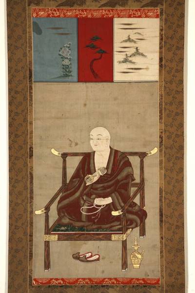 江戸期弘法大師像 真言宗仏画 空海 掛軸 絵画(掛軸)|売買されたオークション情報、yahooの商品情報をアーカイブ公開 - オークファン ...