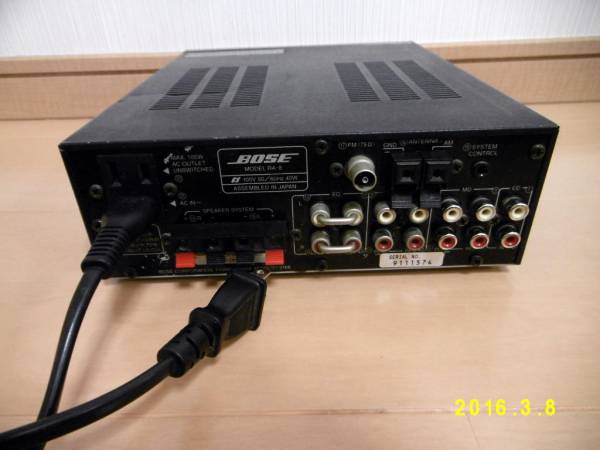 BOSE RECEIVER RA-8 アンプ 本体　即日発送！ BOSE RA-8 アンプ 高音質 コンパクト 動作品 【公式通販】