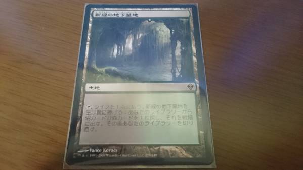 新緑の地下墓地 MTG | 土地R 新緑の地下墓地⁄Verdant 4枚