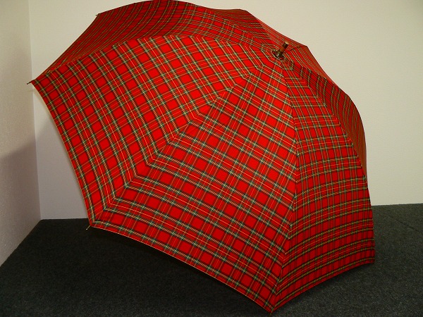 S5757 united arrows 紳士傘 USED超美品タータンチェック70㎝1円
