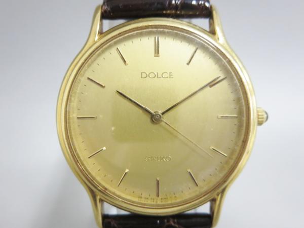 SEIKO DOLCE 5E31-6C50 18KT刻印 メンズ クォーツ 中古7福57