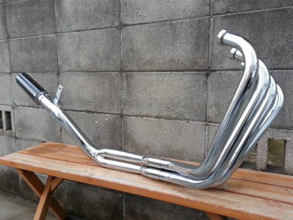 CBX400F 550F ガニマタ管 4-2-1 メッキ！エンデRPM 自動車、オートバイ